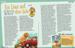 Artikel über "Mia Magie" in einer Zeitschrift für Kinder